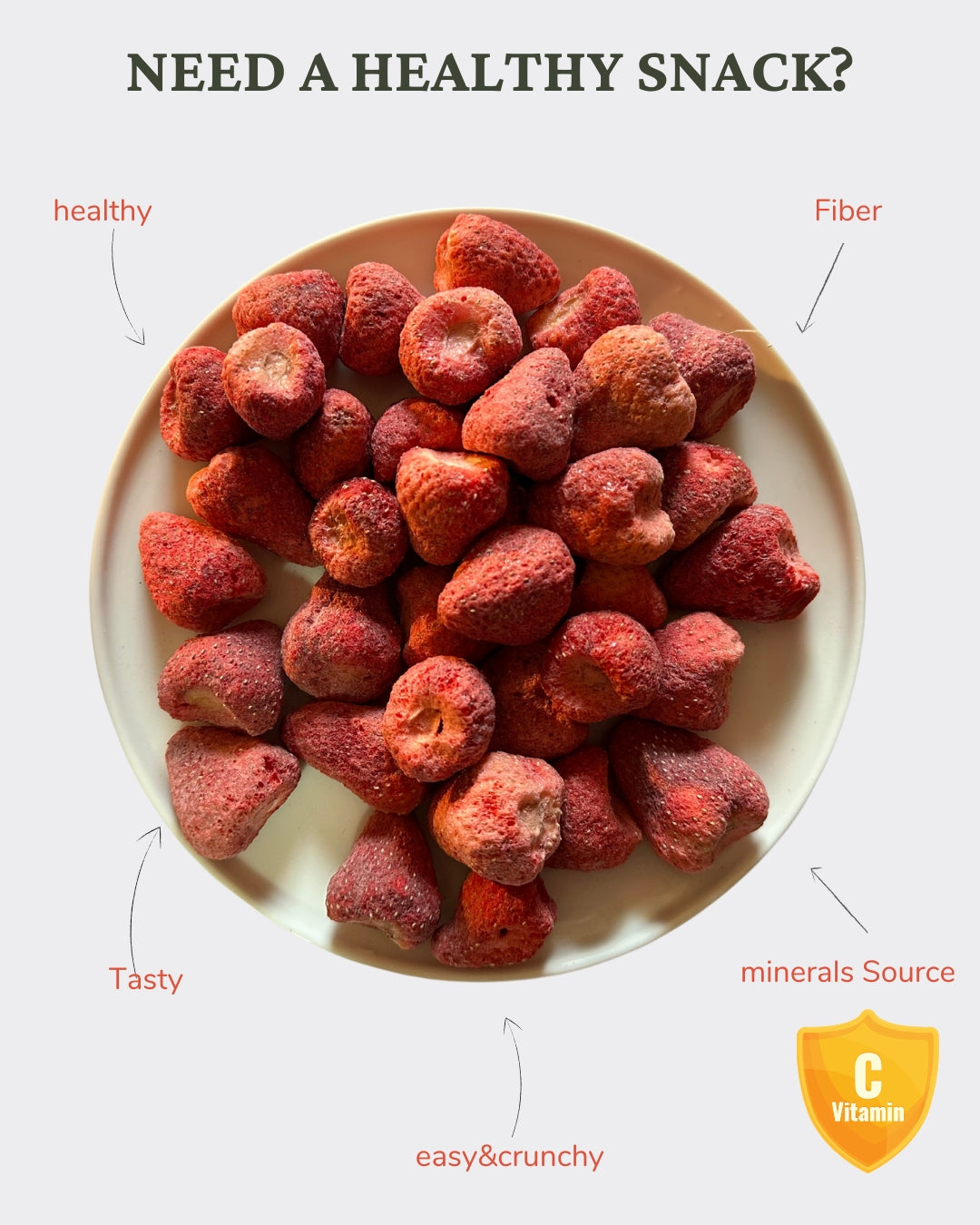 Strawberry (Whole) – Freeze-Dried